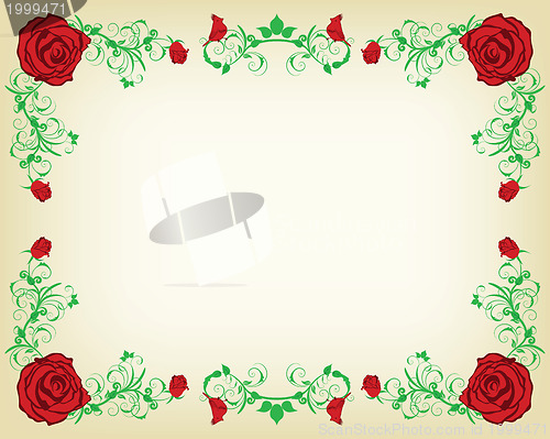 Image of Vintage Floral Frame