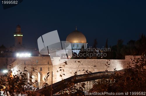 Image of Night view of Dome of the Rock