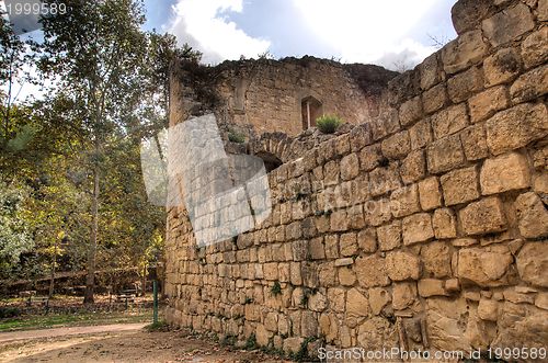 Image of medieval,  castle near jerusalem