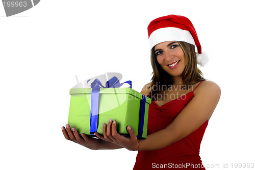 Image of Santa Girl with gifts