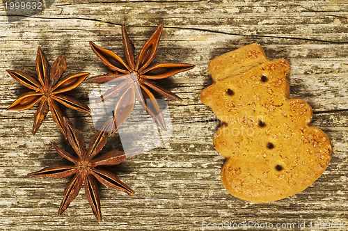 Image of German Christmas cake with star anise