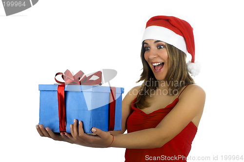 Image of Santa Girl with gifts