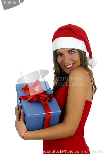 Image of Santa Girl with gifts