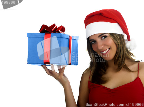 Image of Santa Girl with gifts