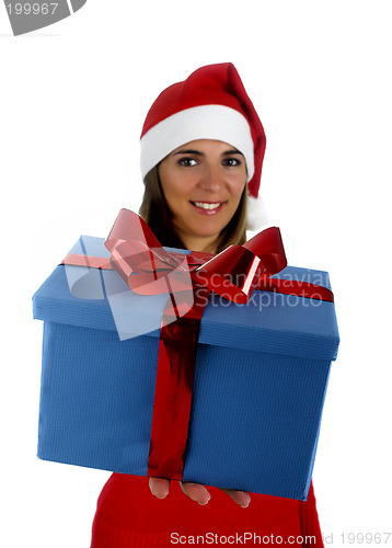 Image of Santa Girl with gifts