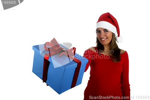 Image of Santa Girl with gifts