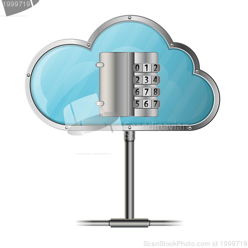 Image of Security Cloud Computing Concept