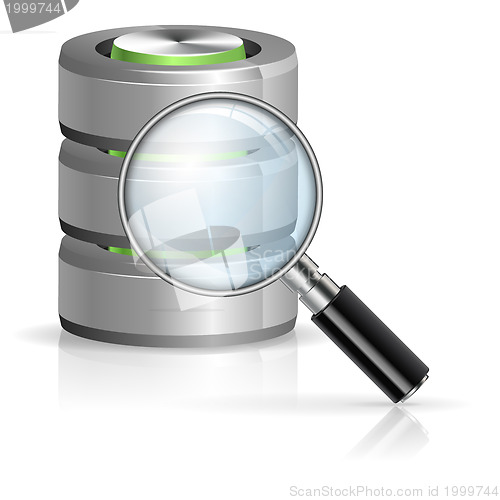 Image of Search in Database Concept