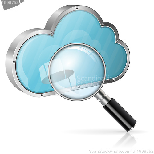 Image of Search in Cloud Computing Concept