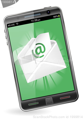 Image of Smart Phone with e-mail