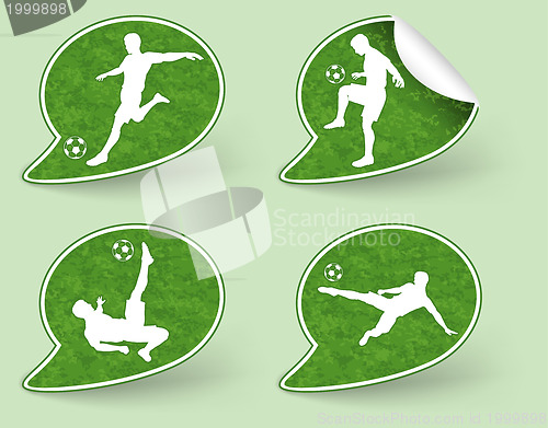 Image of Collect Sticker with Football Players Icon