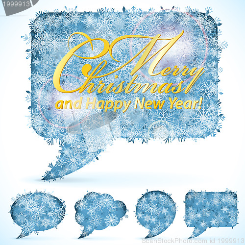 Image of Christmas Speech Bubbles