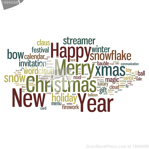 Image of Christmas Tag Cloud