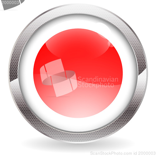 Image of Gloss Button with Japan Flag