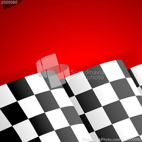Image of Racing Checkered Flag Finish