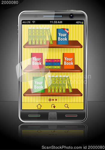 Image of Books on Smart Phone