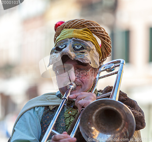 Image of Funny Man Trombone Player