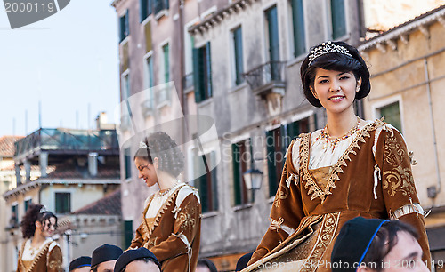 Image of Young Medieval Ladies