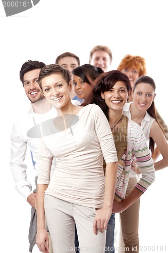 Image of happy people business team group together 