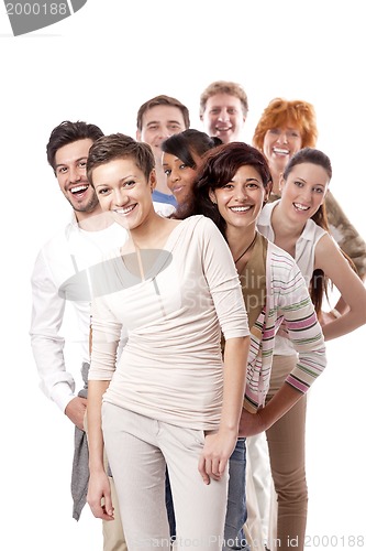 Image of happy people business team group together 