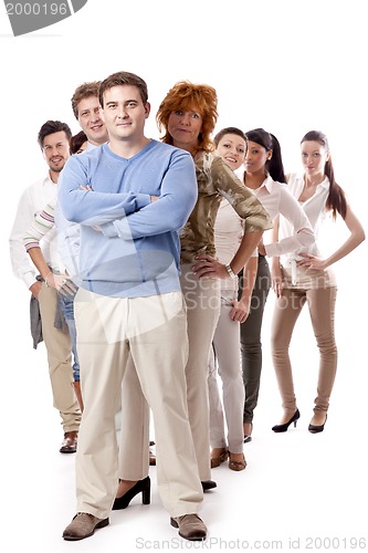 Image of happy people business team group together 