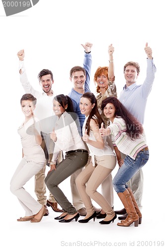 Image of happy people business team group together 