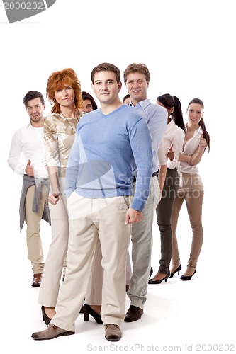 Image of happy people business team group together 
