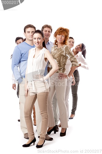 Image of happy people business team group together 