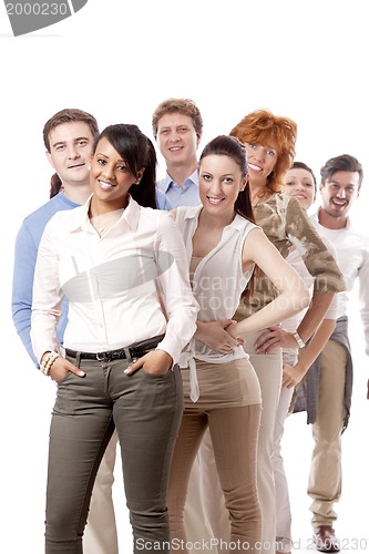 Image of happy people business team group together 