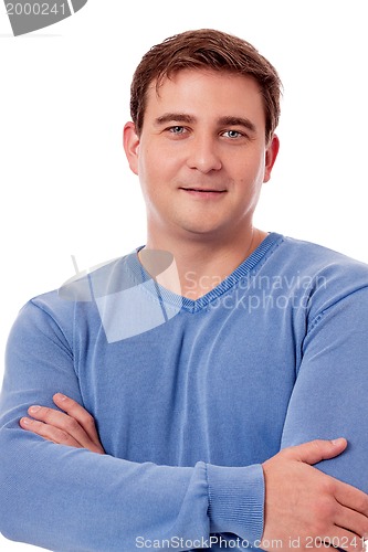 Image of young man portrait in casual outfit 