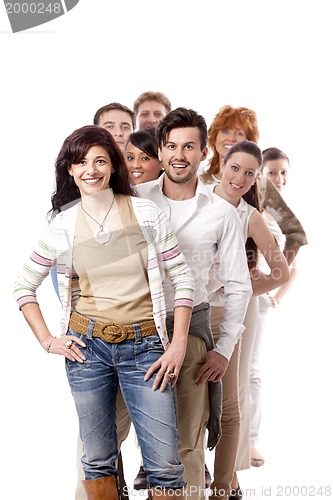 Image of happy people business team group together 