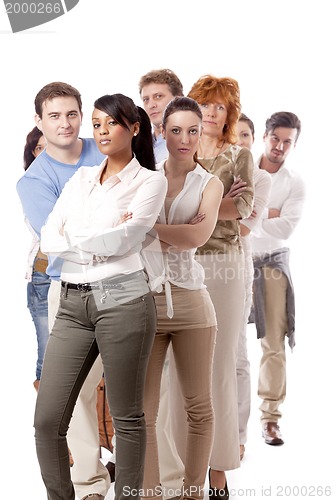 Image of happy people business team group together 