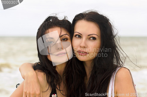 Image of Portrait of a two young women