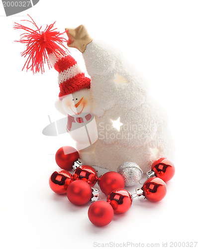 Image of Snowman and Baubles
