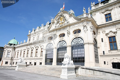 Image of Baroque castle Belvedere in Vienna, Austria