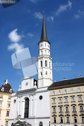 Image of St. Michael's Church (Michaelerkirche) in Vienna, Austria