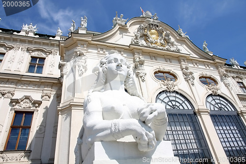 Image of Baroque castle Belvedere in Vienna, Austria