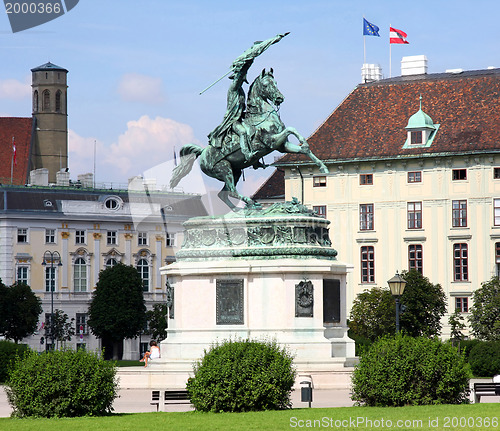 Image of Monument Archduke Charles (Erzherzog Karl) on Heldenplatz in Vie