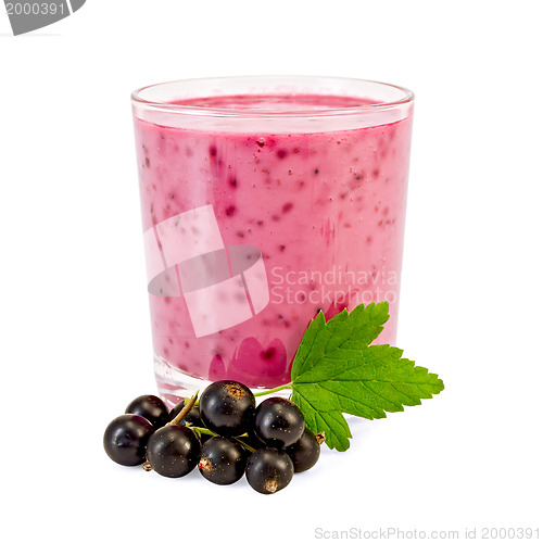Image of Milkshake with a black currant