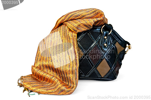 Image of Bag female with scarf
