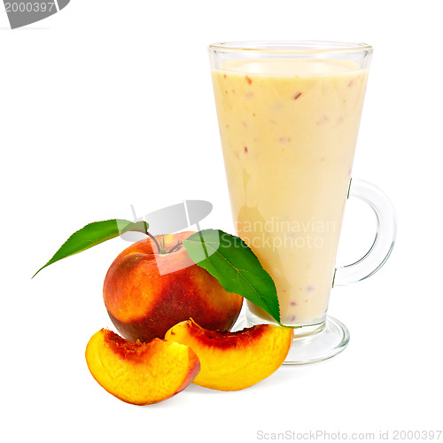 Image of Milkshake with peaches