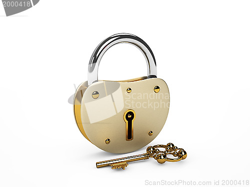 Image of Lock with key