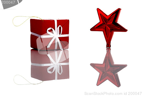 Image of Red Christmas Ornaments