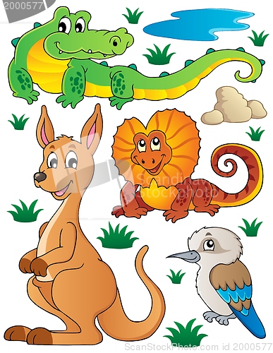 Image of Australian wildlife fauna set 2