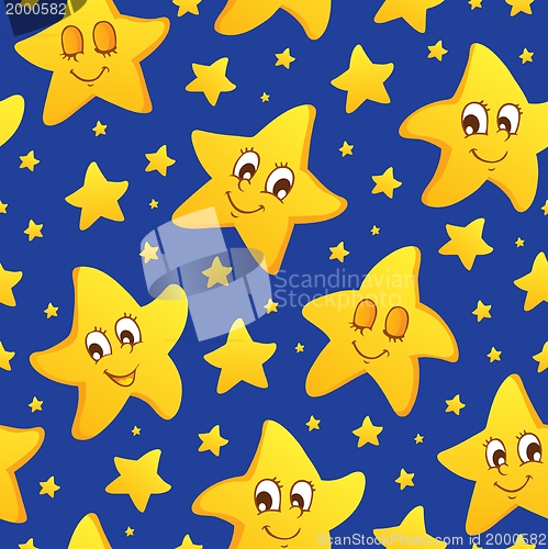 Image of Seamless background with stars 2