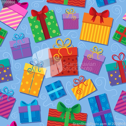 Image of Seamless background gift theme 2