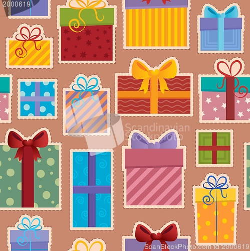 Image of Seamless background gift theme 3