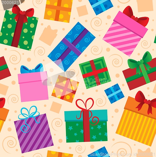 Image of Seamless background gift theme 1