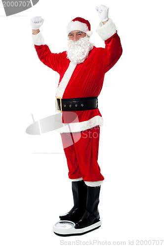 Image of Santa sheds precious pounds!