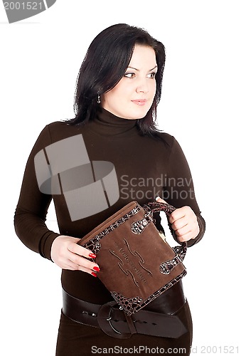 Image of Pretty woman with bag